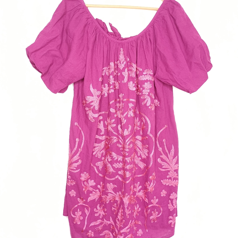 NWT Free People Fiona Embroidered Mini Dress - Picture 6 of 15